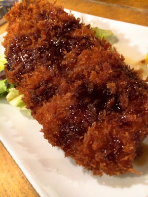 Photo: "Deep-fried horse mackerel."