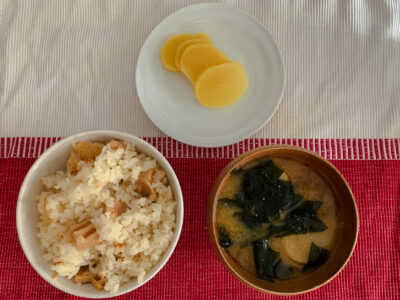 Photo: “Home made Bamboo Shoot Rice.” 2022. Tokyo, Japan, Apple iPhone XS max.
