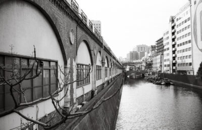 Photo: "Kanda River" 2002. Tokyo, Japan, CONTAX T3 Carl Zeiss Sonnar T* 2.8/35, Kodak 400TX.